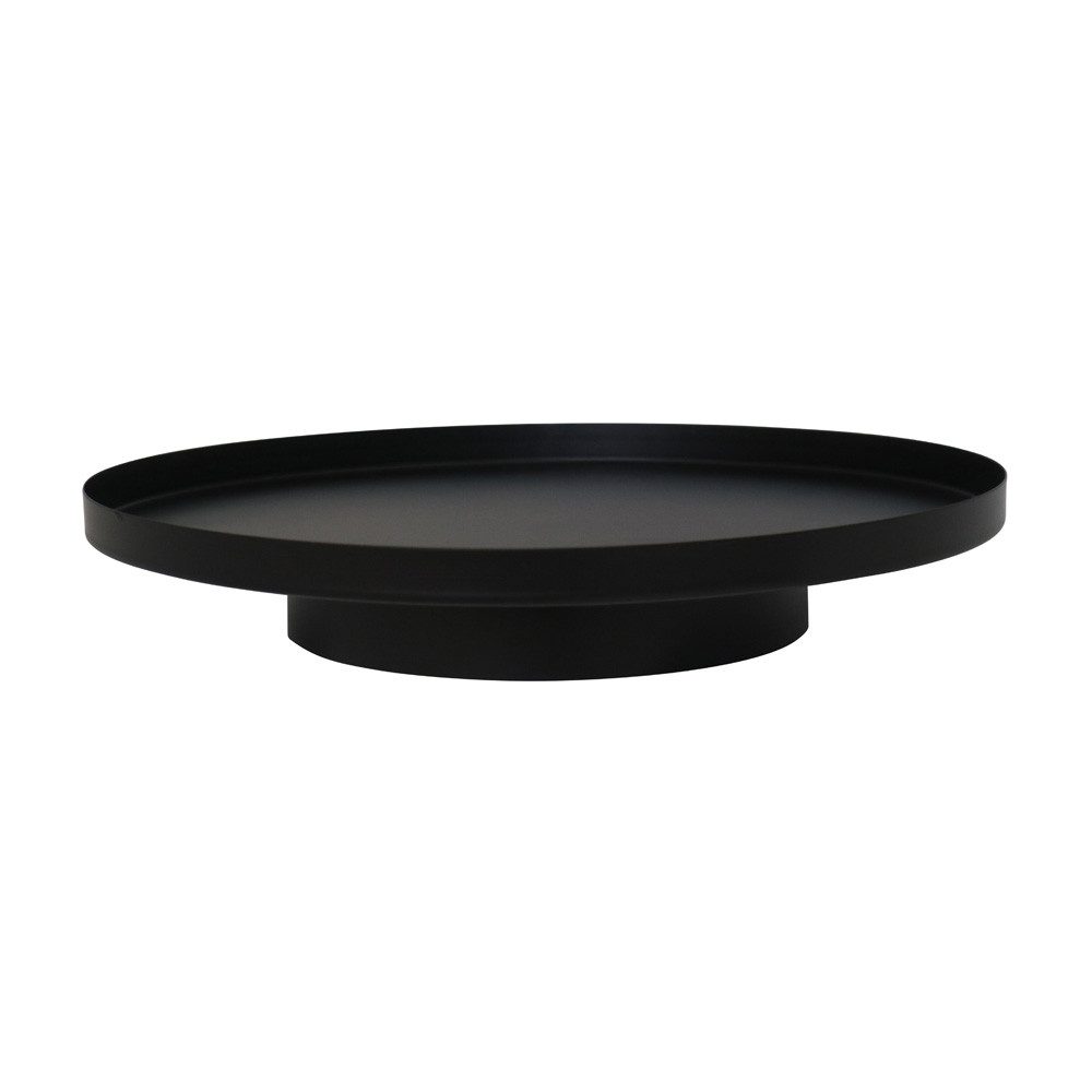 Grafelstein Tablett Dekotablett SCANDI schwarz aus Metall D35cm Dekoplateau schlicht Table