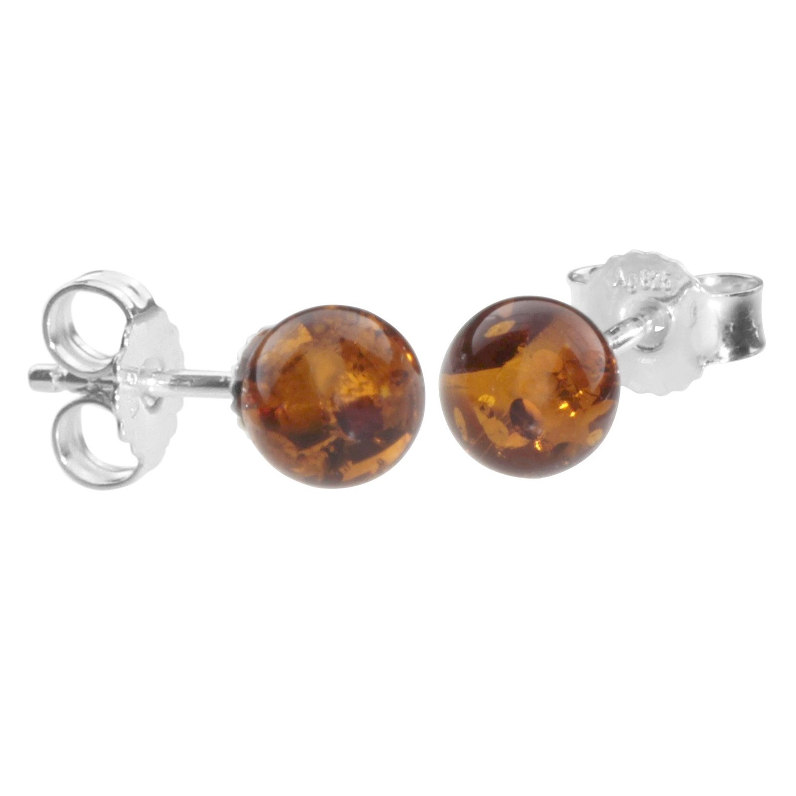 OSTSEE-SCHMUCK Paar Ohrstecker Ostsee-Schmuck Ohrstecker Klassisch 6 mm (2- günstig online kaufen