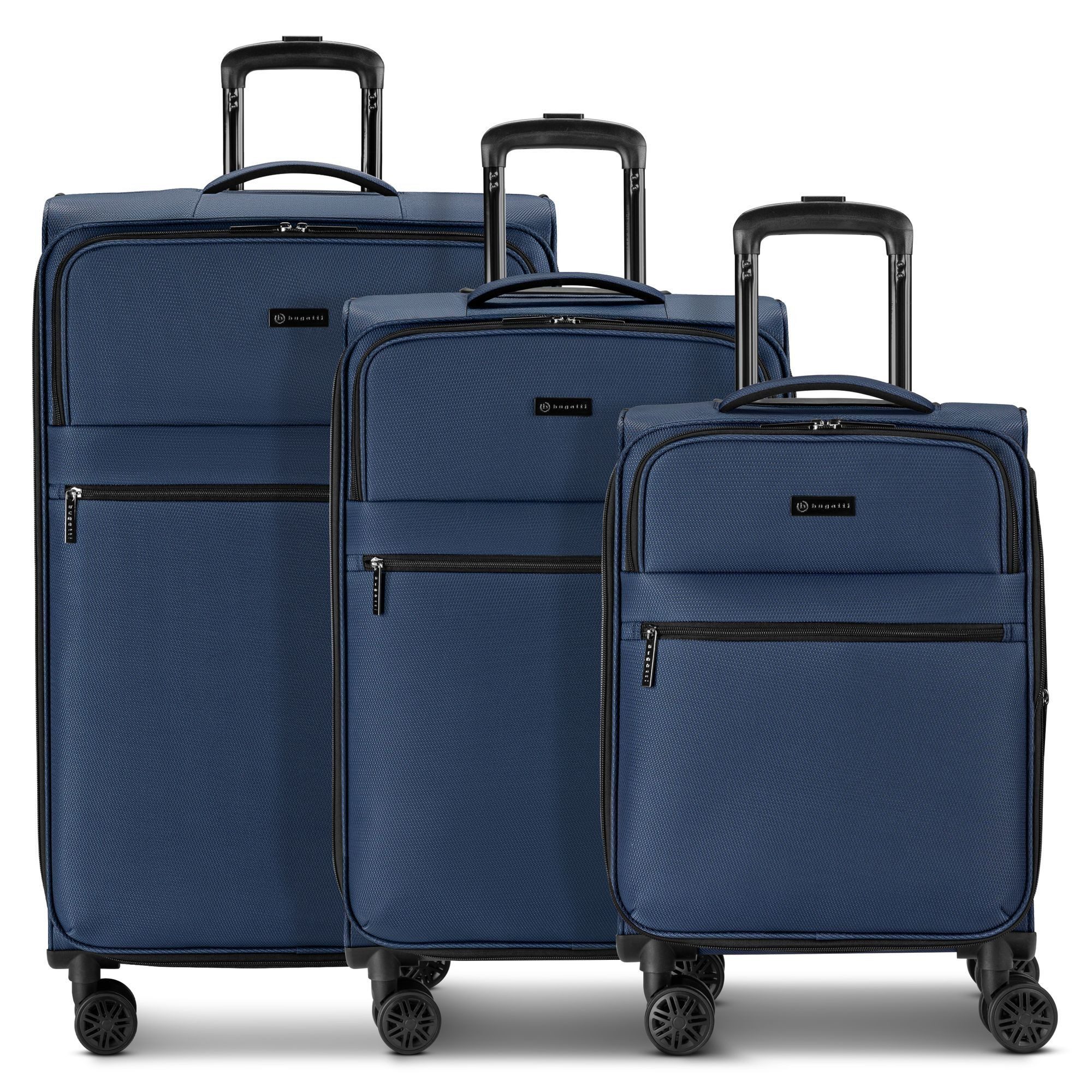 bugatti Trolleyset Valencia Soft, 4 Rollen, (3-teilig, 3 tlg), Polyester günstig online kaufen