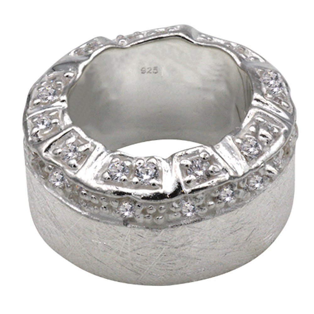 Silberring DESIGNSCHMUCK "Side SKIELKA Deutschland (Sterling hochwertige Effect" Ring aus Silber Silber Goldschmiedearbeit 925),