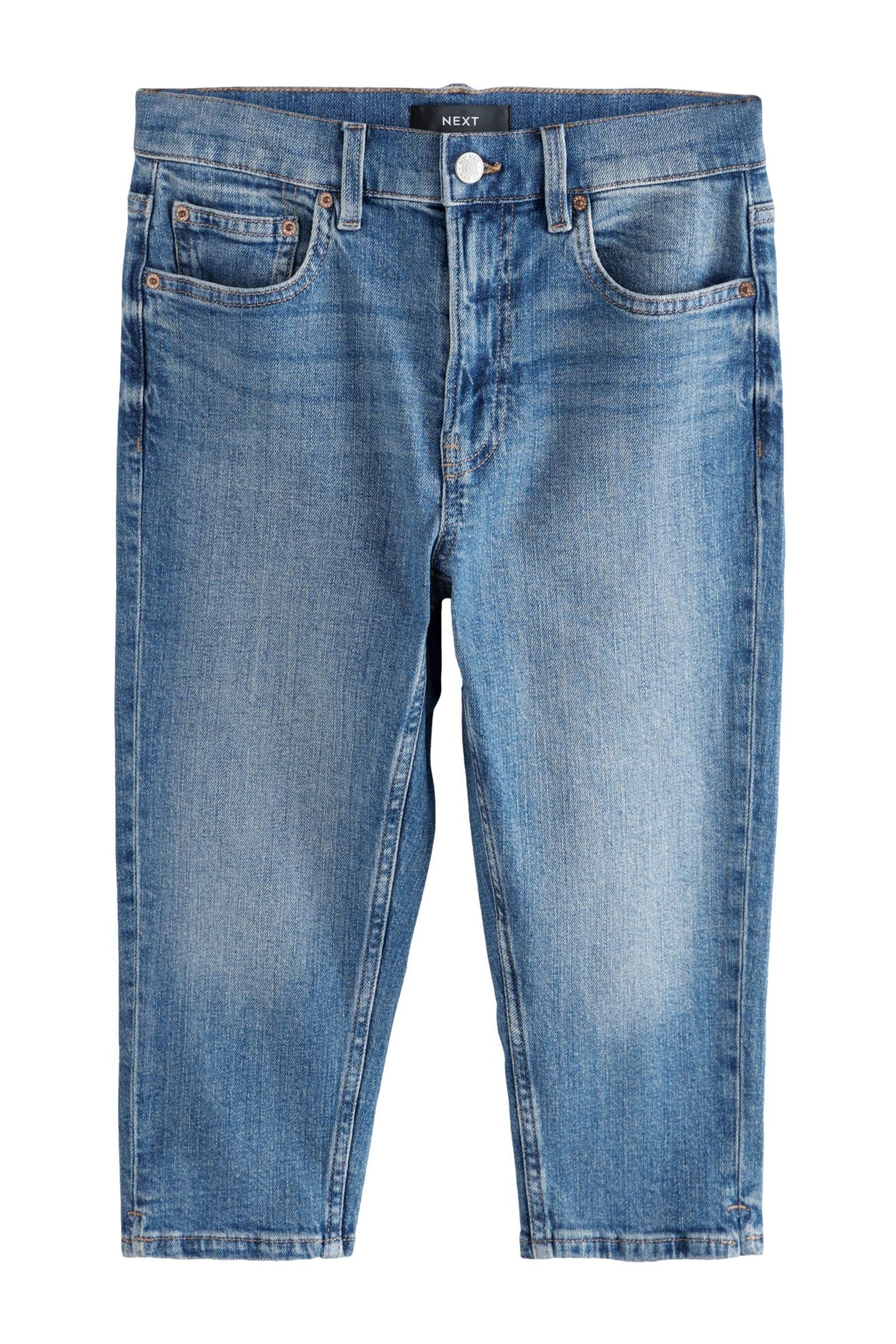 Caprijeans Pedal Pusher Denim-Caprishorts, Kurzgröße