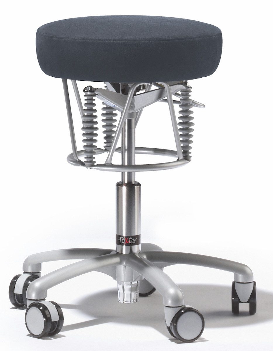 Haider Bioswing Hocker Bioswing Foxter Kunstfaser grau YS171 Xtreme, Fußk