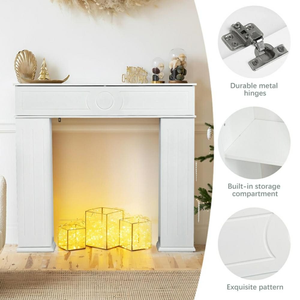 Furnishings Home Kaminumbauschrank Weihnachten Dekoration Beistellschrank (Set, 1er Set)