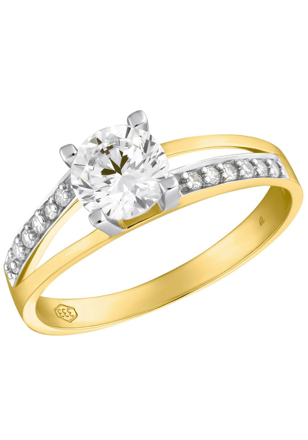 Amor Fingerring Solitär, 2020396-97-98-99-202400, mit Zirkonia (synth)