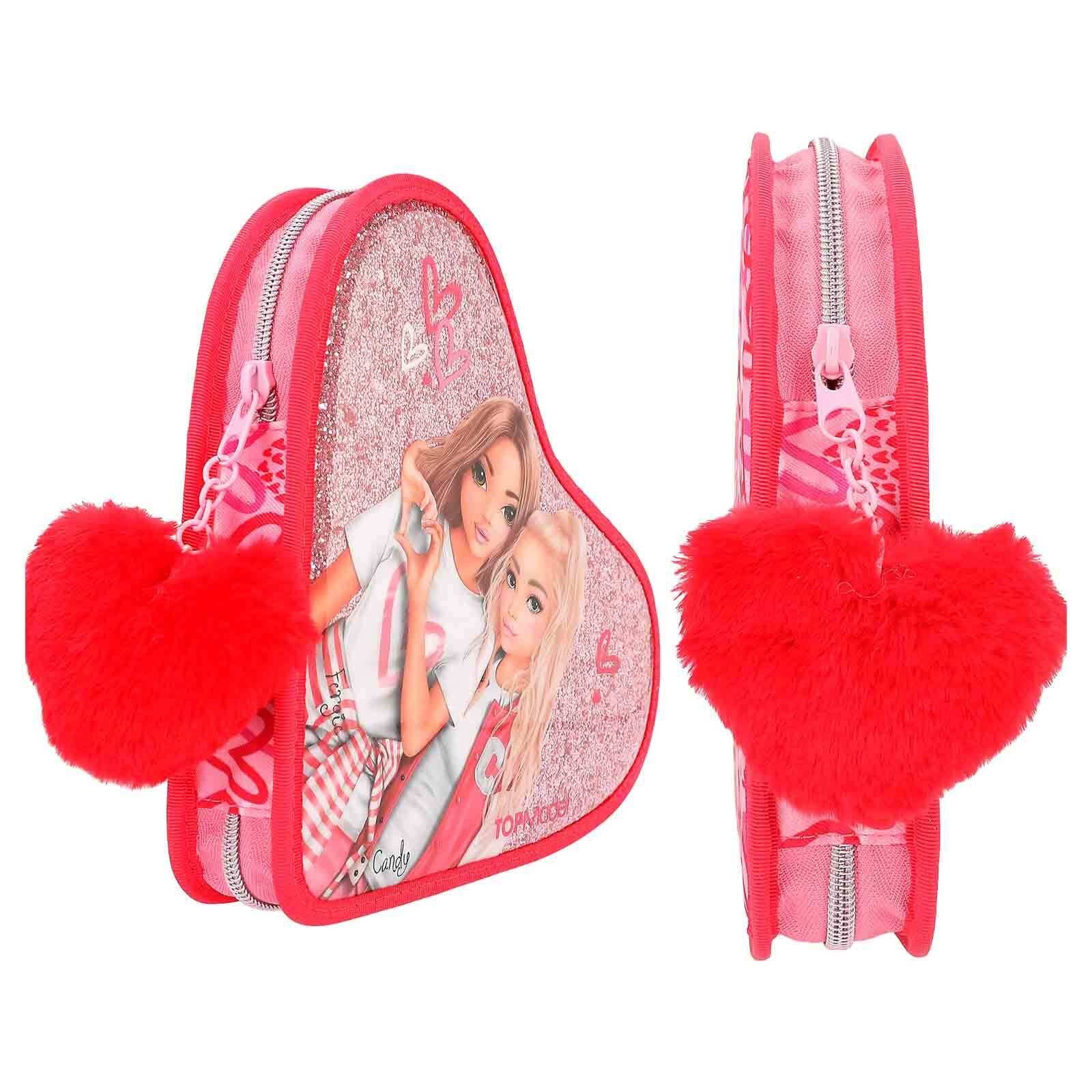 Depesche Federmäppchen TOPModel Herz-Federtasche mit Stifte 25 x 20 cm, (1-tlg)