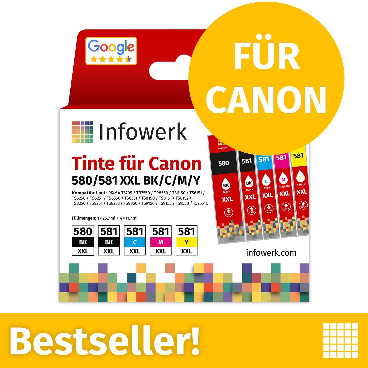 Infowerk Tintenpatrone (3-tlg)