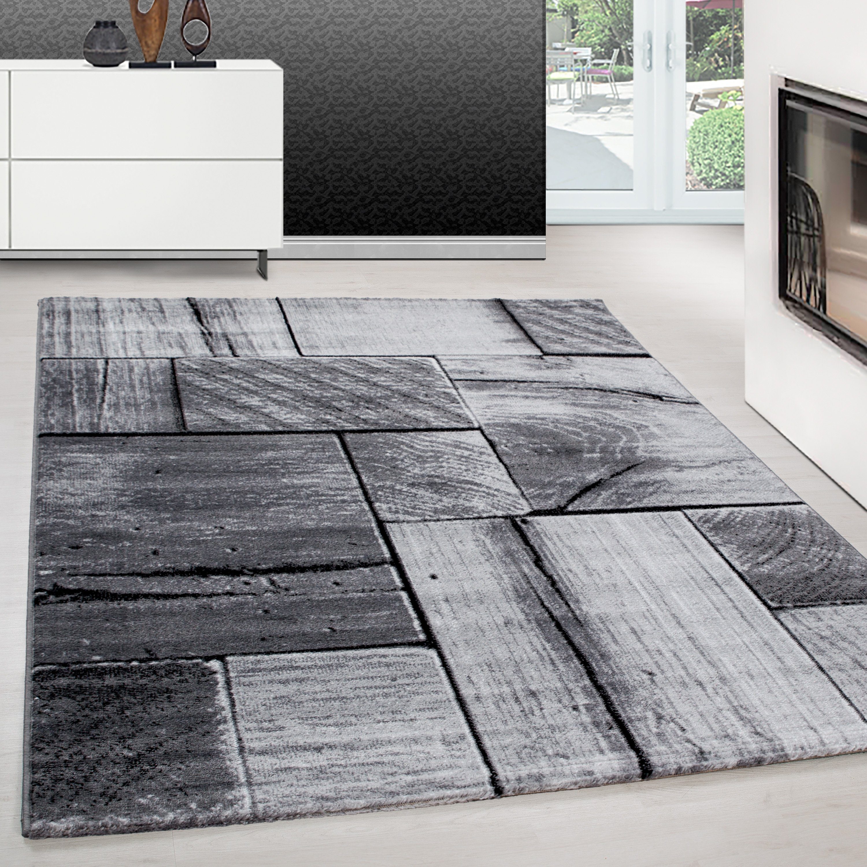 Teppium Teppich 3D-Holzdesign, Rechteckig, Höhe: 12 günstig online kaufen