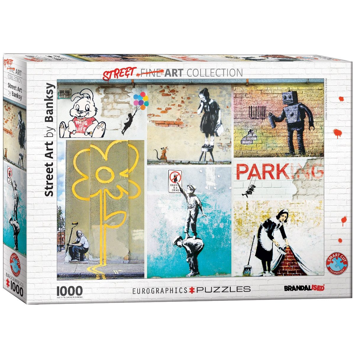 EUROGRAPHICS Puzzle Puzzle Banksy Kunst 1000 Teile, Puzzleteile
