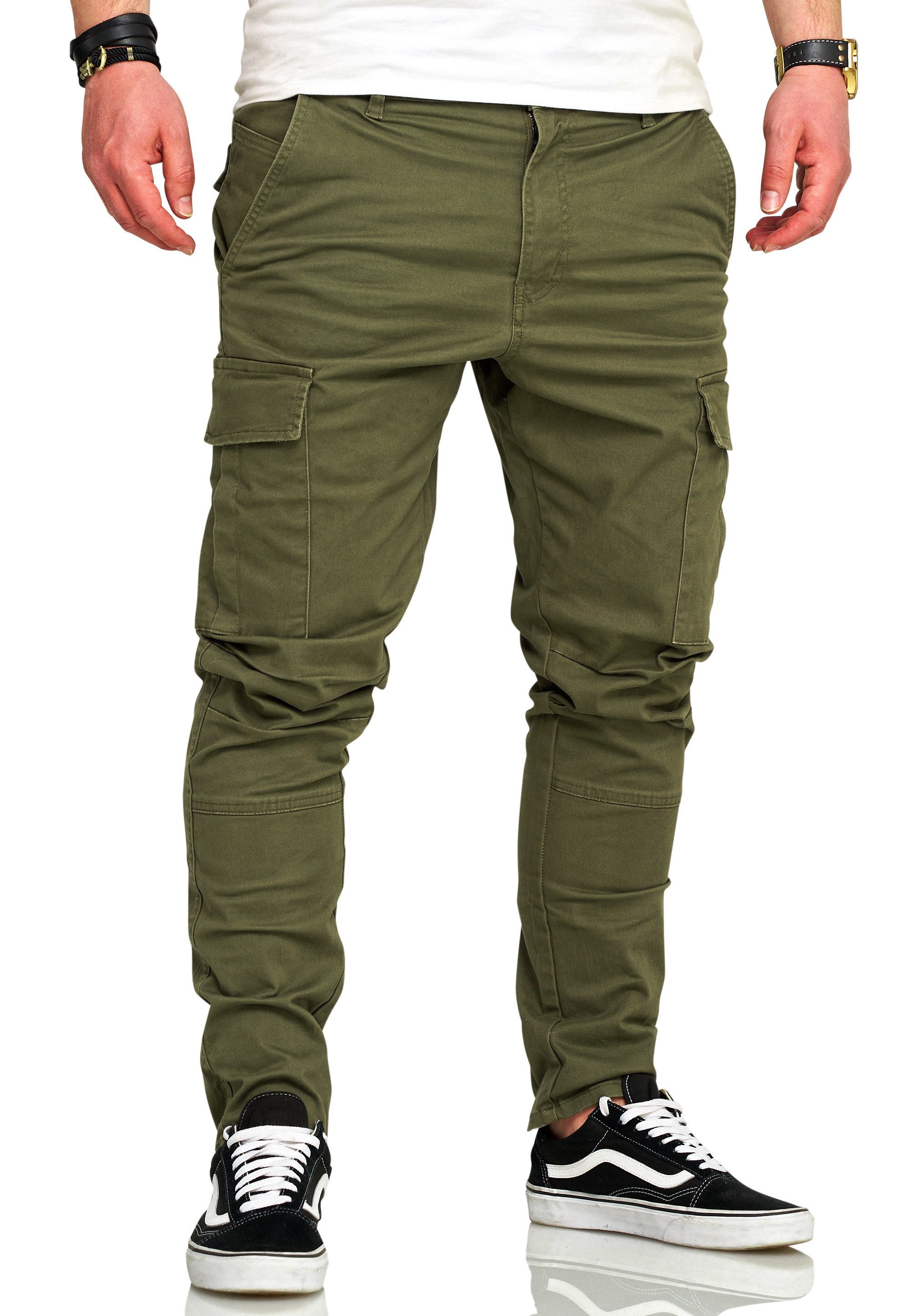 behype Cargohose BHTROJAN Herren Chino Jeans Hose Cargojeans Stoffhose Freizeithose