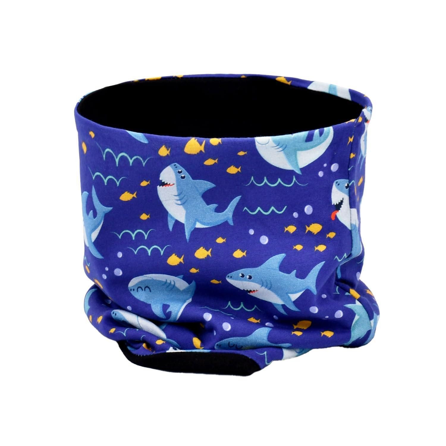 LuxusKollektion Multifunktionstuch Kinder Schlauchschal Baumwolle Shark Jersey, (1-St)