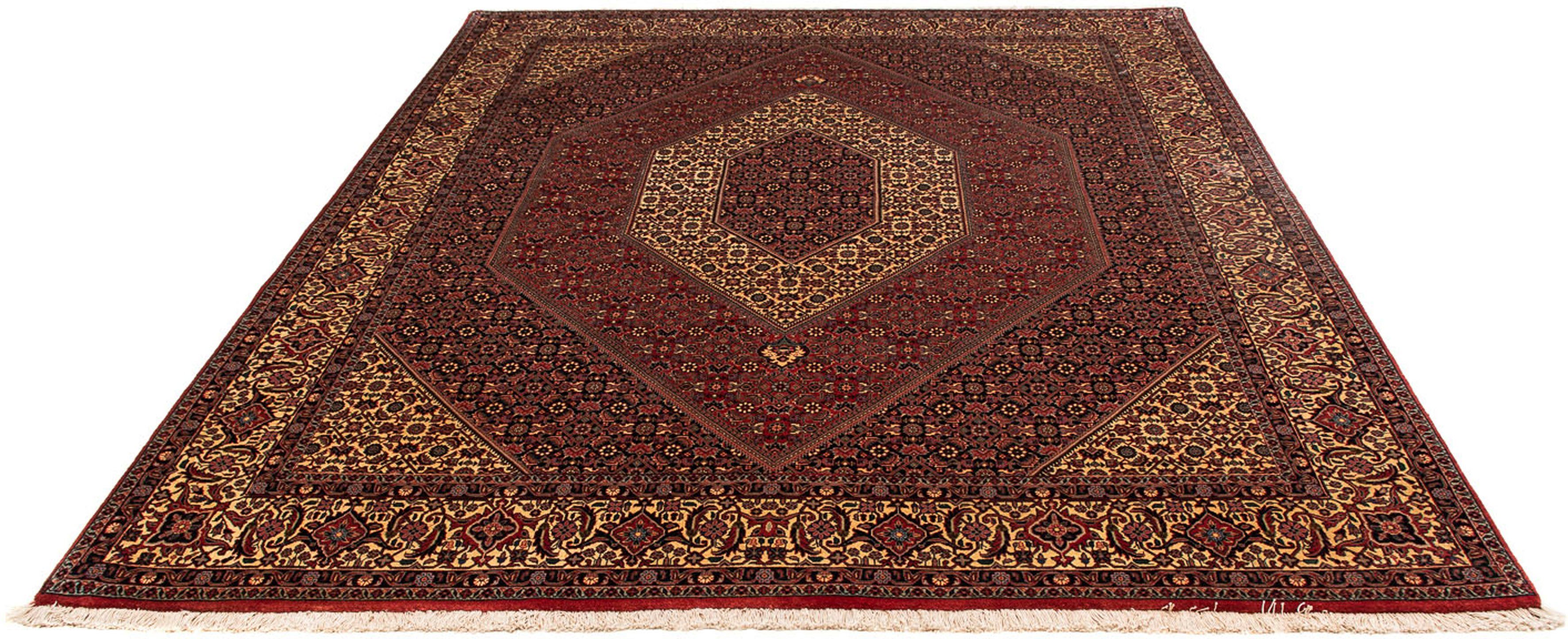 Orientteppich Perser - Bidjar - 248 x 200 cm - dunkelrot, morgenland, rechteckig, Höhe: 15 mm, Wohnzimmer, Handgeknüpft, Einzelstück mit Zertifikat