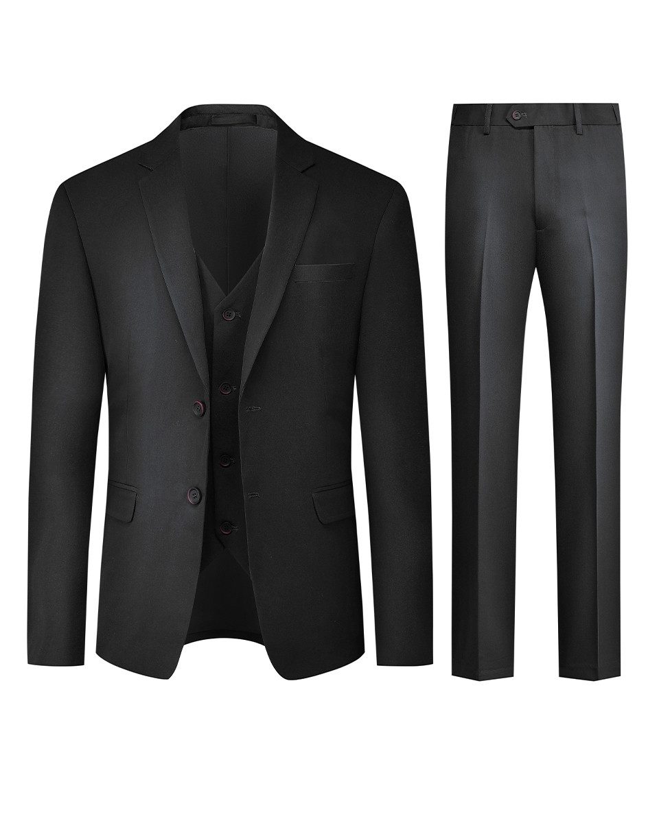 Allthemen Anzug (3 tlg) Herren Businessanzug Slim Fit Костюмы im eleganten Look