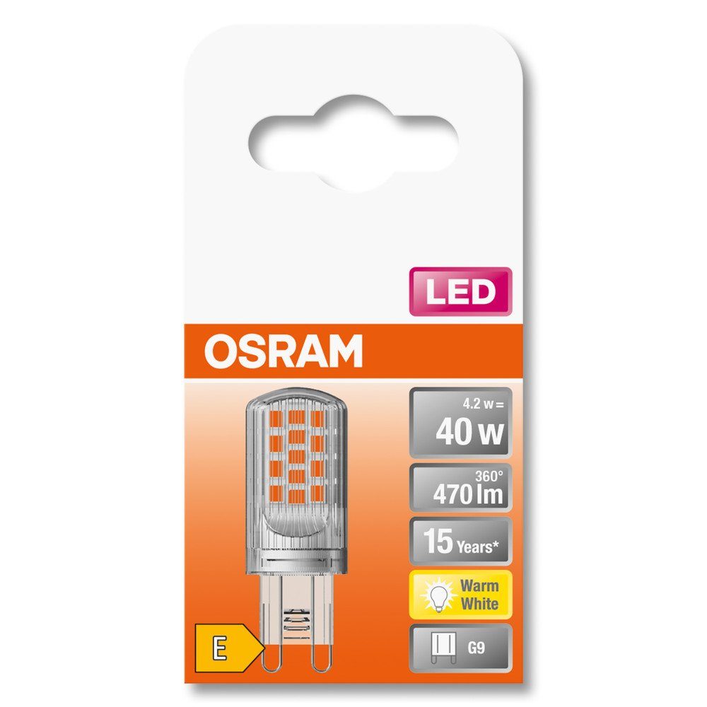 Osram LED-Leuchtmittel W G9 LED-Lampe STAR 4,2 Osram E