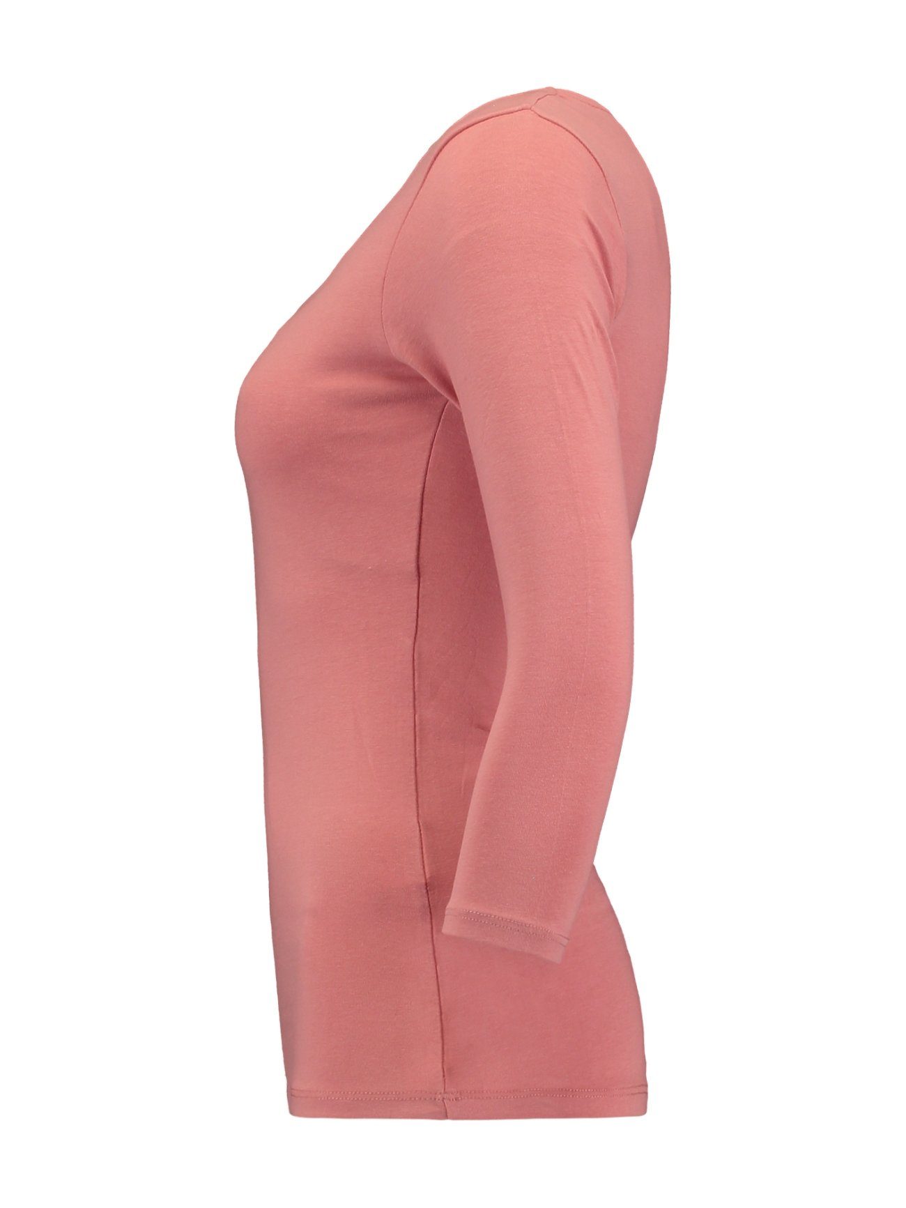 HaILY’S T-Shirt Dünnes 3/4 Arm Set 2-er Longsleeve Schwarz-Pink 4691 Stück Stretch in NOA Shirt (2-tlg)