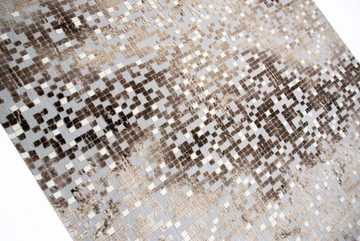 Teppich Teppich modern Wohnzimmer Teppich Mosaik grau braun beige, Carpetia, rechteckig, Höhe: 13 mm