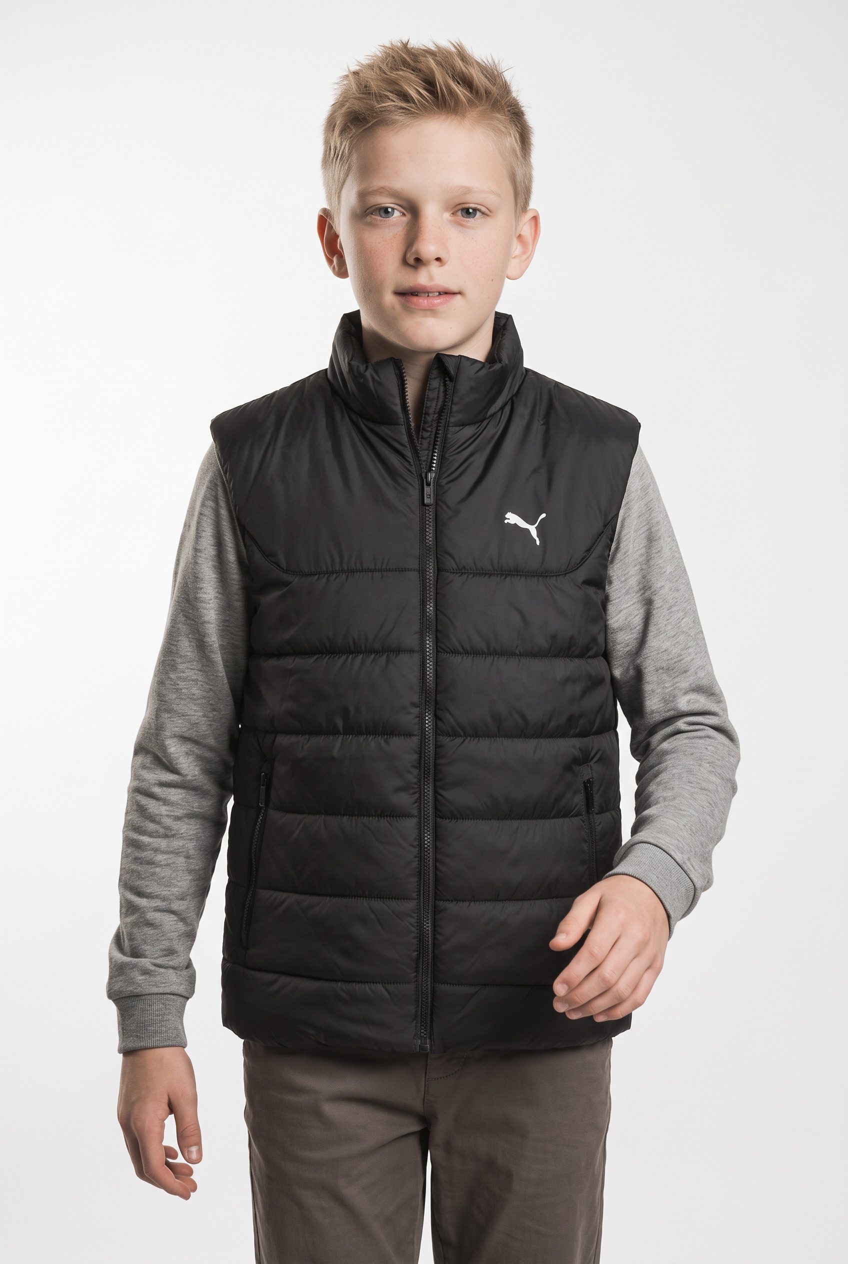 PUMA Steppweste ESS PADDED VEST aus Polyester, mit Reißverschluss, mit Eingrifftaschen, ohne Kapuze