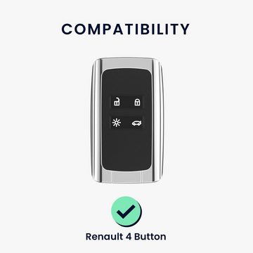 kwmobile Schlüsseltasche 2x Autoschlüssel Silikon Hülle für Renault (1-tlg), Schlüsselhülle