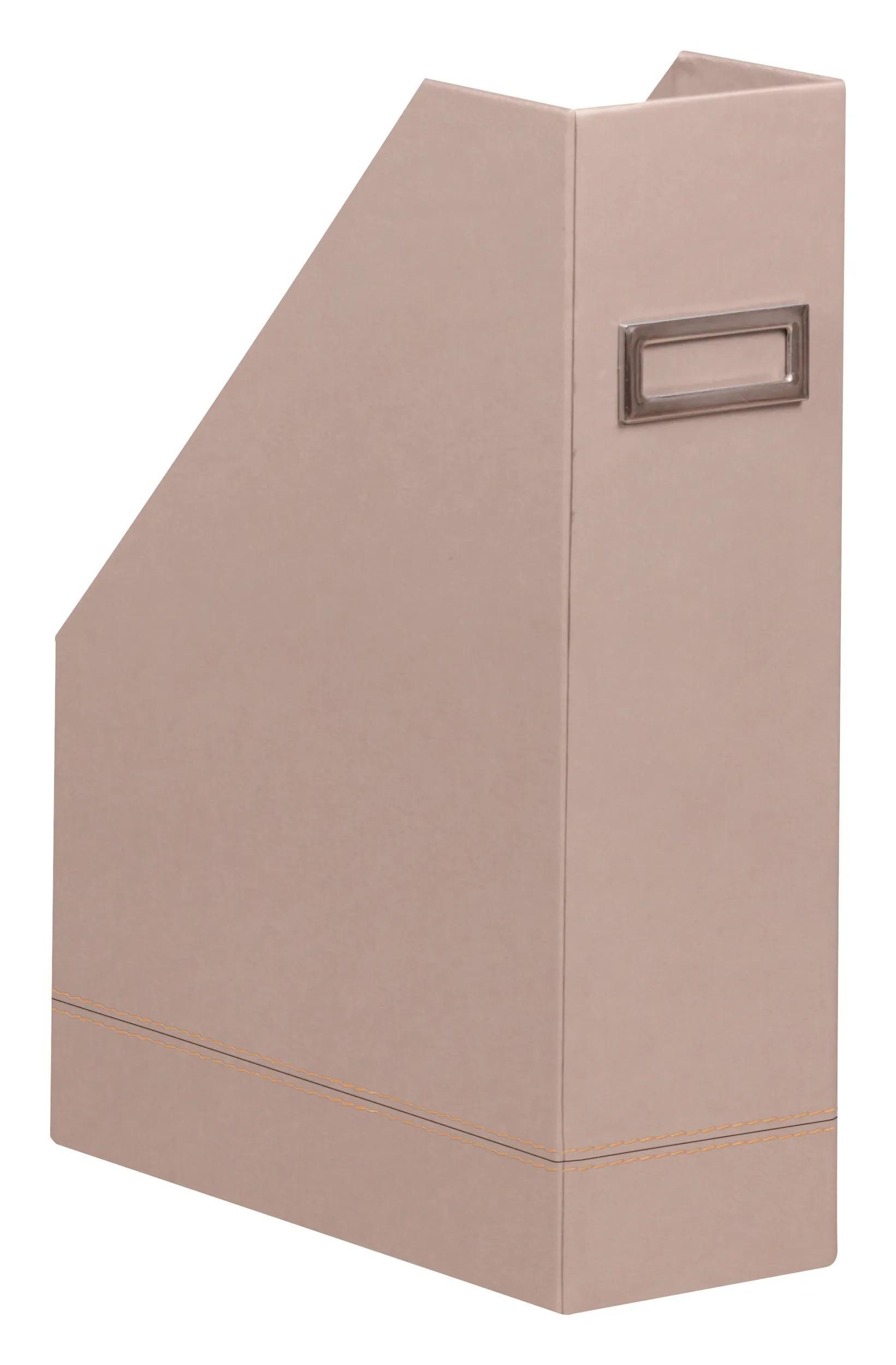 Rhodia Notizheft Stehsammler aus Kunstleder, 10x25x31cm Hauch von Rosa 194545C, Stehsammler