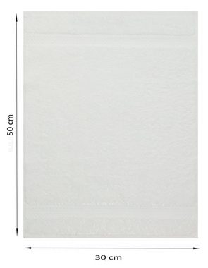 Betz Gästehandtücher 10 Stück Gästehandtücher Premium 100% Baumwolle Gästetuch-Set 30x50 cm Farbe dunkelblau und weiß, 100% Baumwolle