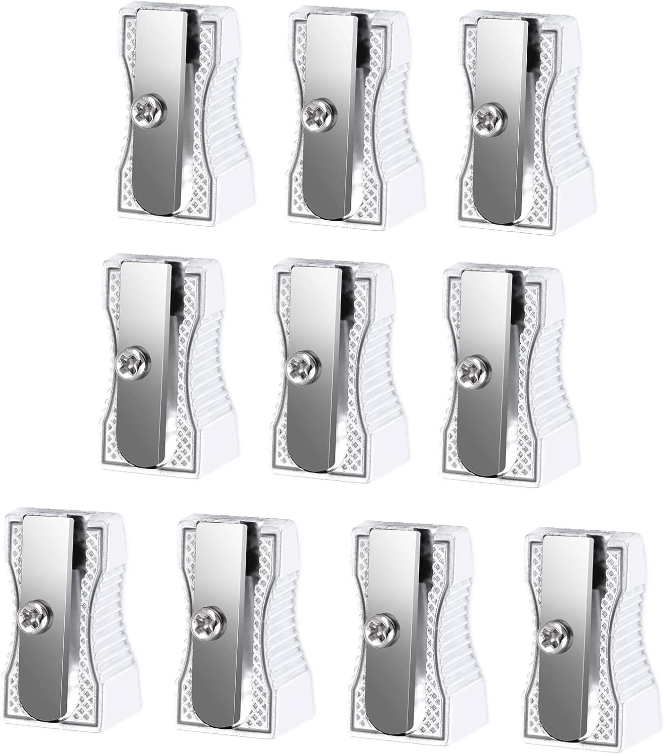 FELIXLEO Anspitzer Einloch Bleistiftspitzer 10 Stk Aluminiumlegierung Mini