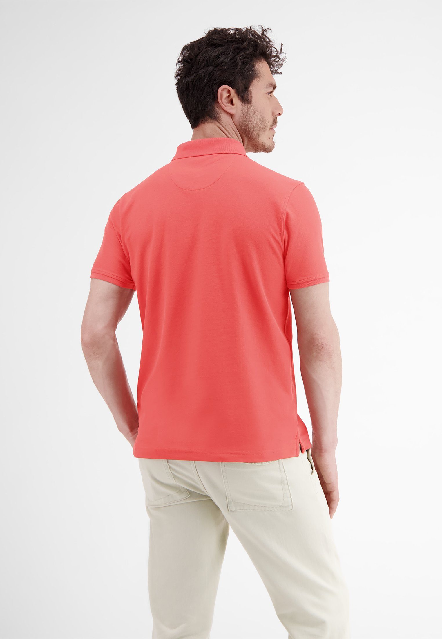 LERROS Poloshirt in RED Klassischer Dry* *Cool HIBISCUS LERROS Polostyle Piquéqualität &