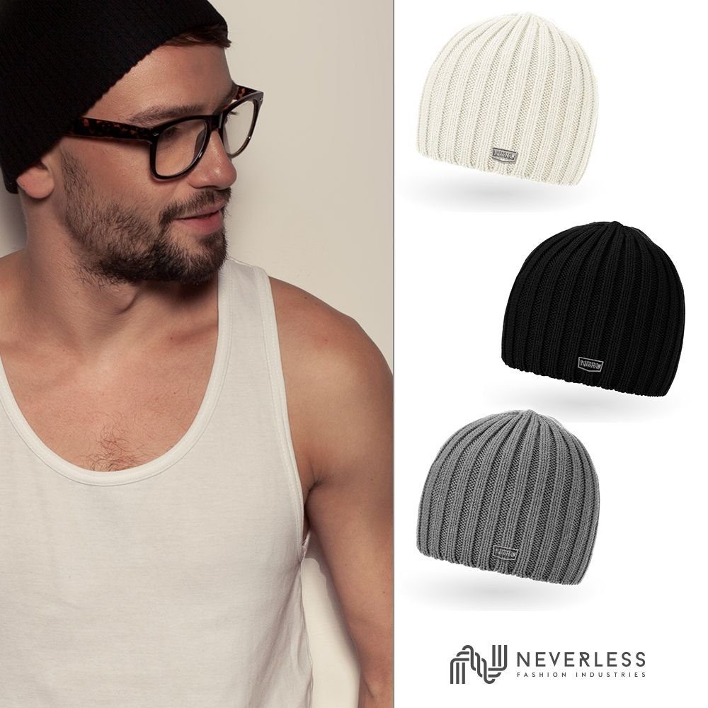 Neverless Strickmütze Strickmütze Herren Winter-Mütze Beanie günstig online kaufen