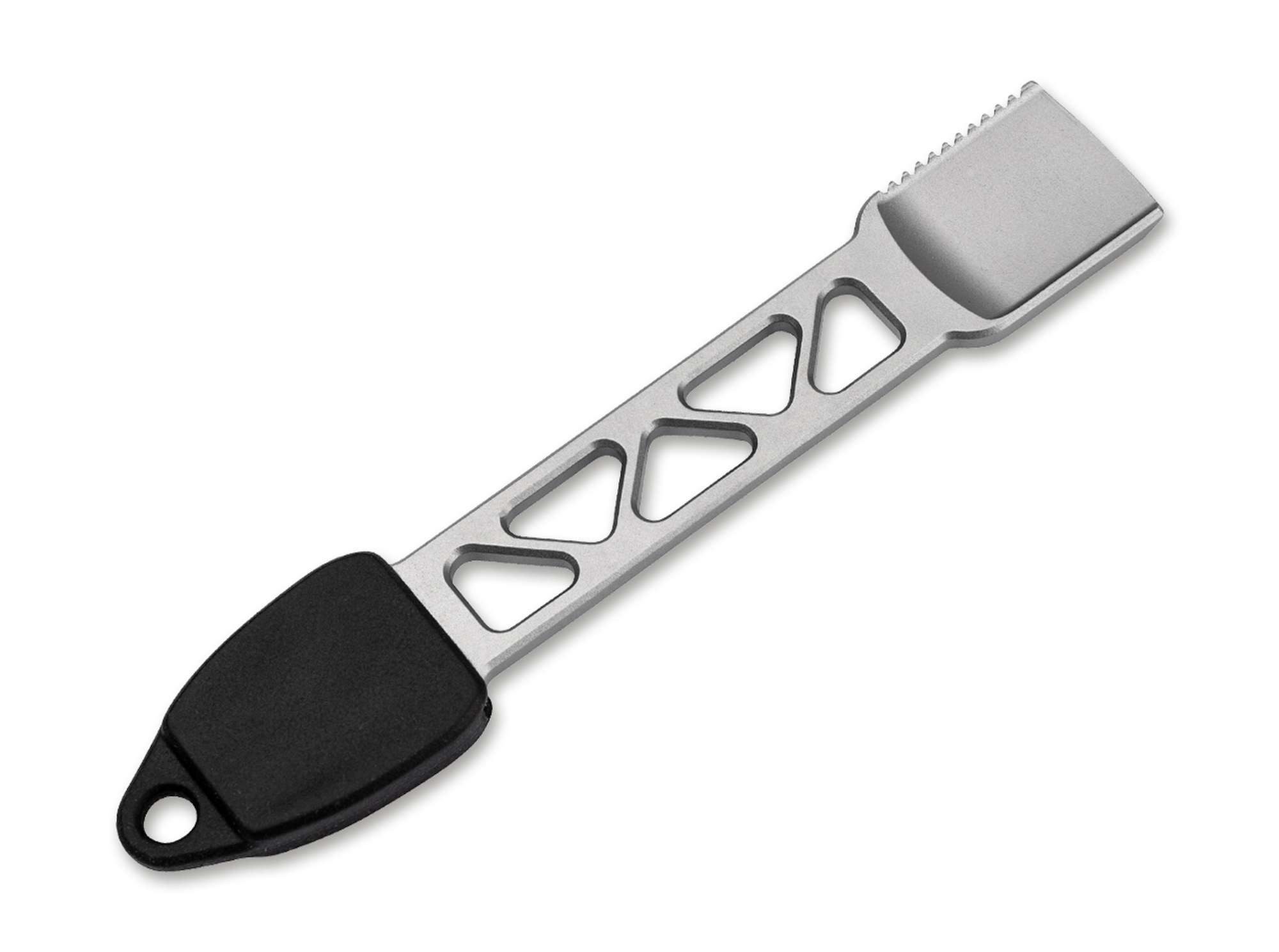 Böker Manufaktur Solingen Besteck-Set Metalbite Campingbesteck - Silber (1-tlg), 1 Personen, Edelstahl, Messer, Gabel, Löffel im kleinen Format für Snacks