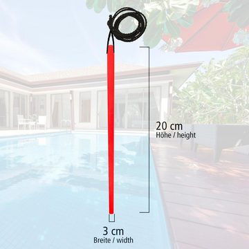 Lantelme Schwimmthermometer Poolthermometer mit 110cm Schnur, selbst sinkend