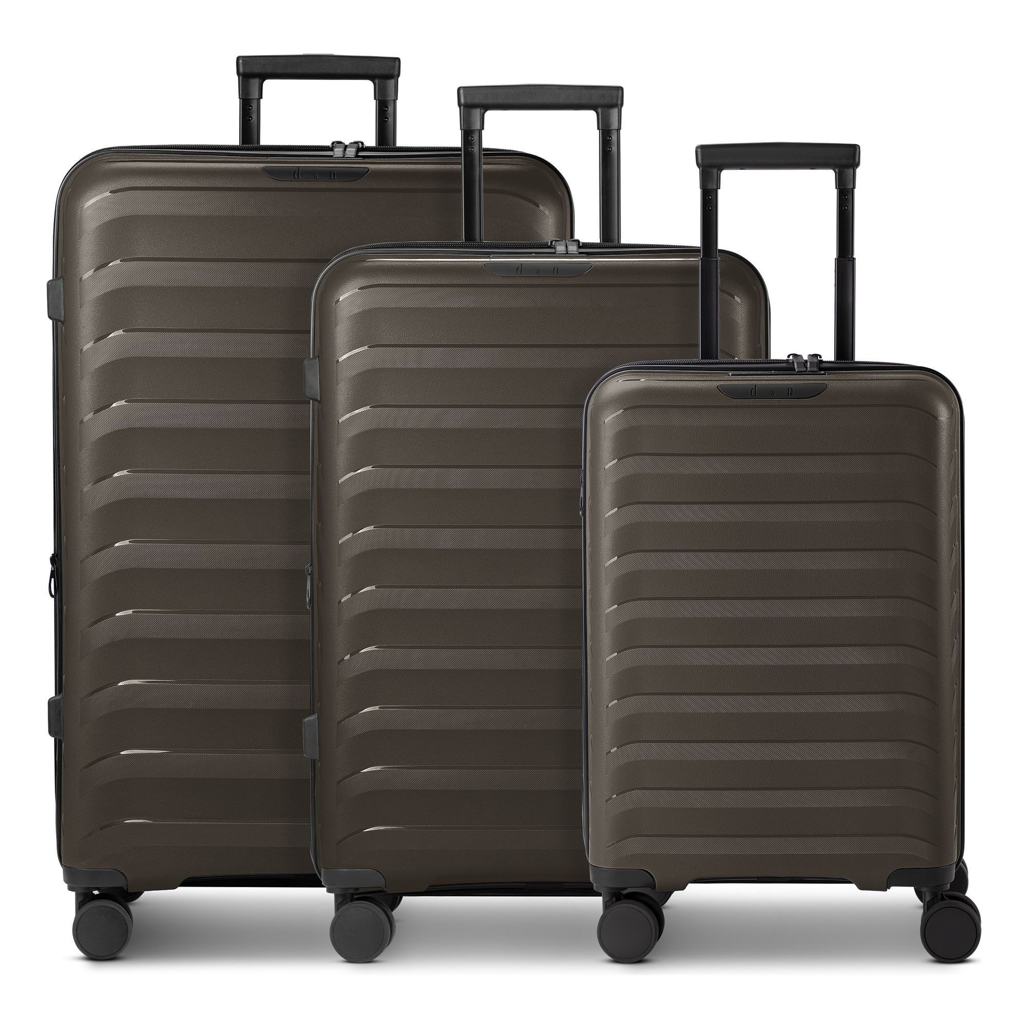 D&N Trolleyset Toronto, 4 Rollen, (3-teilig, 3 tlg), Polypropylen
