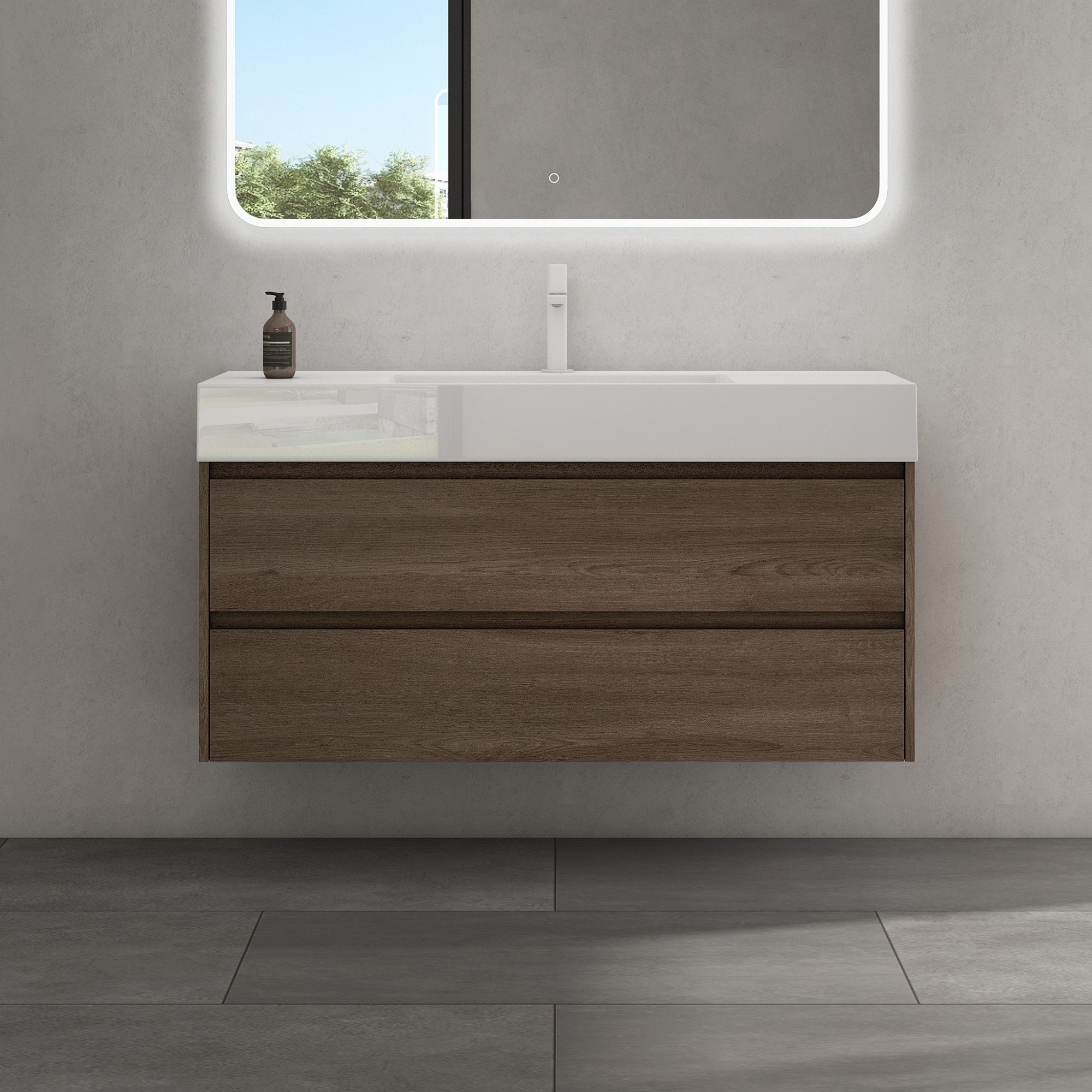 doporro Badmöbel-Set Badezimmermöbel Badezimmer Waschbecken Waschtisch Deep günstig online kaufen