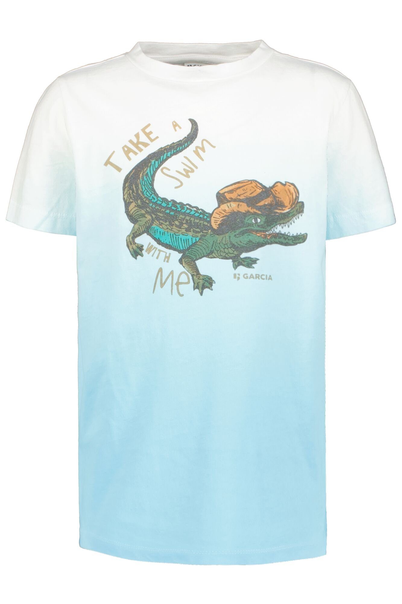 T-Shirt Garcia mit Krokodilprint