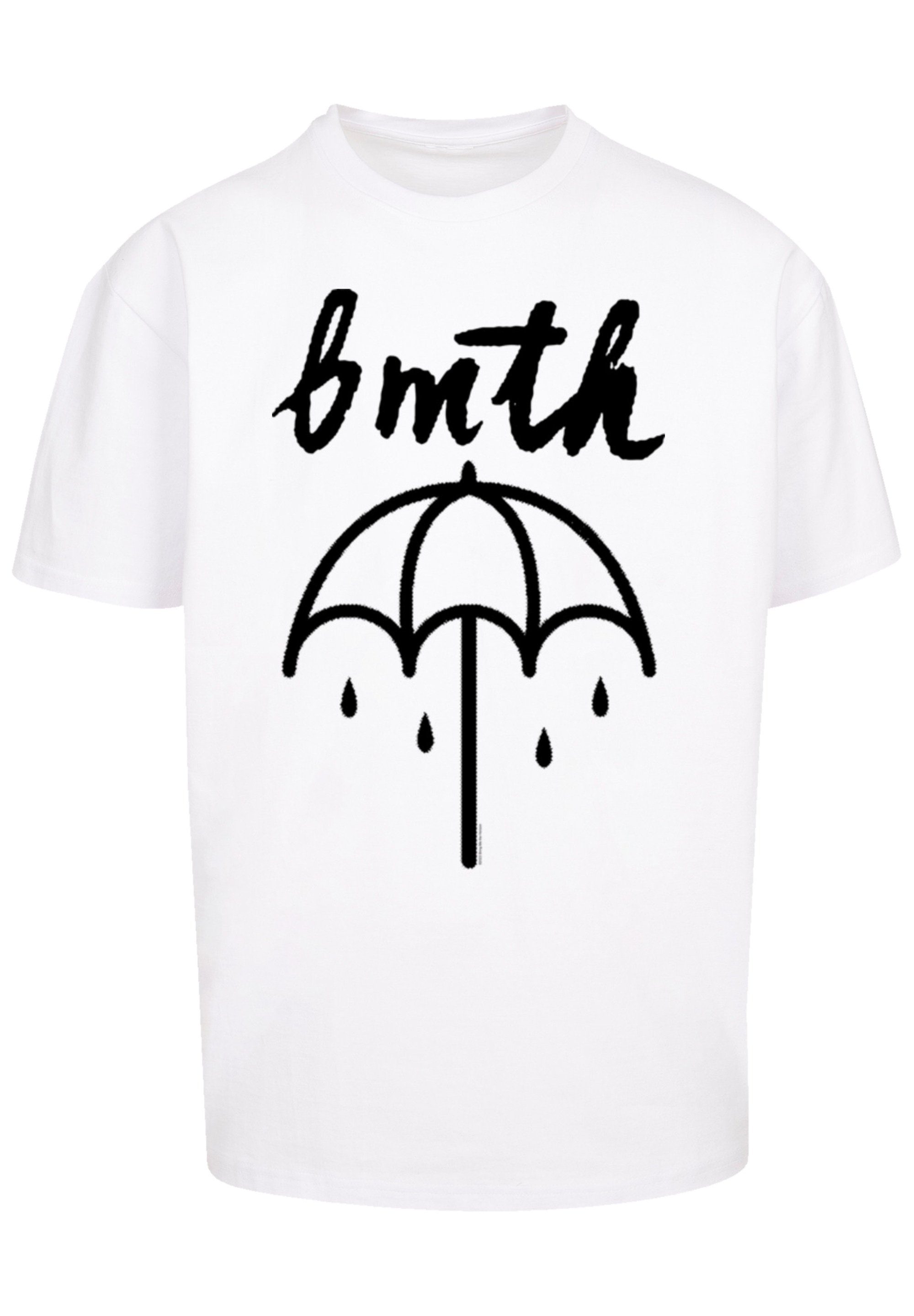 Metal Qualität, weiß BMTH F4NT4STIC Band Umbrella Band T-Shirt Premium Rock-Musik,