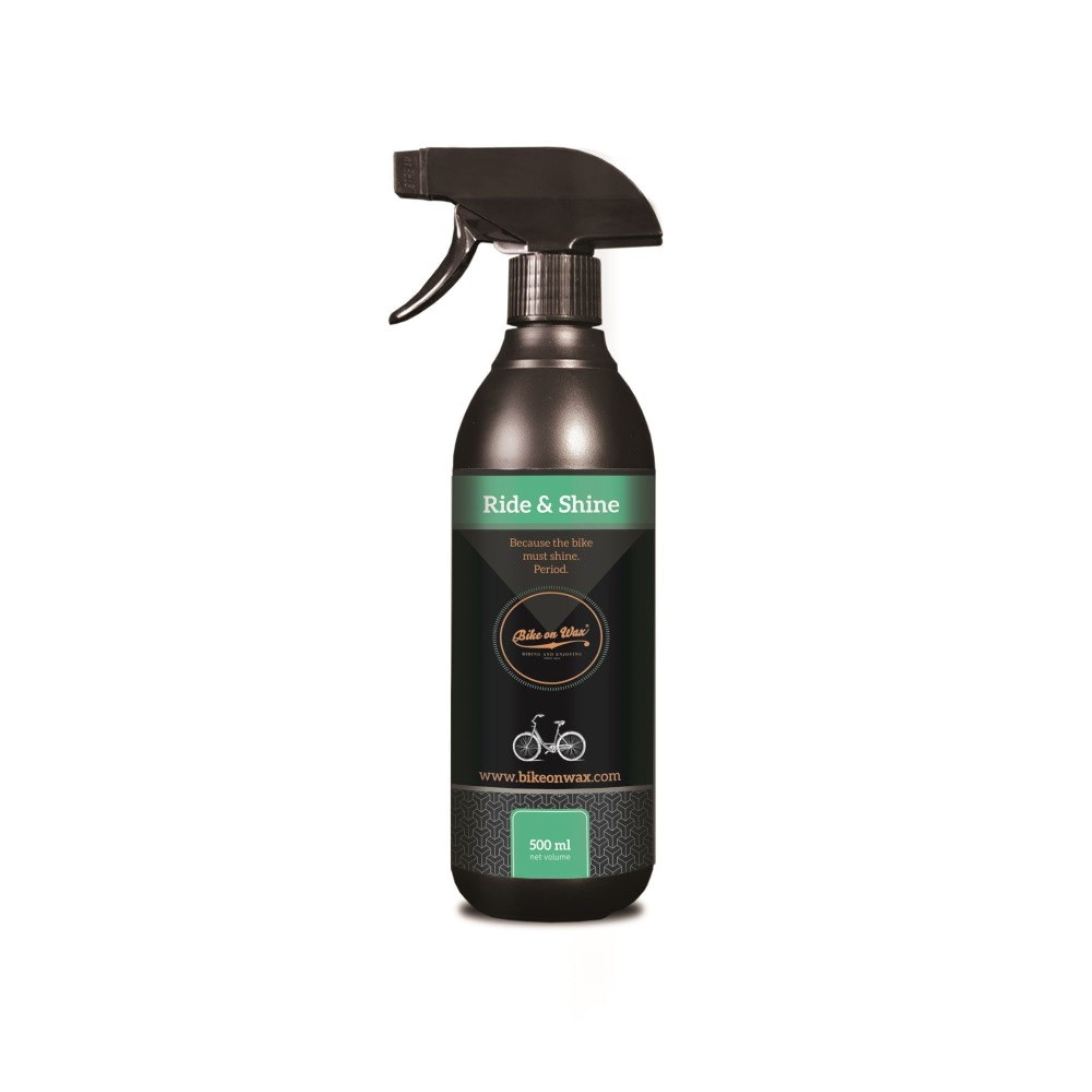 Ride & Shine Poliermittel Pflege für Fahrradteile 500 ml Orange Reinigungsspray