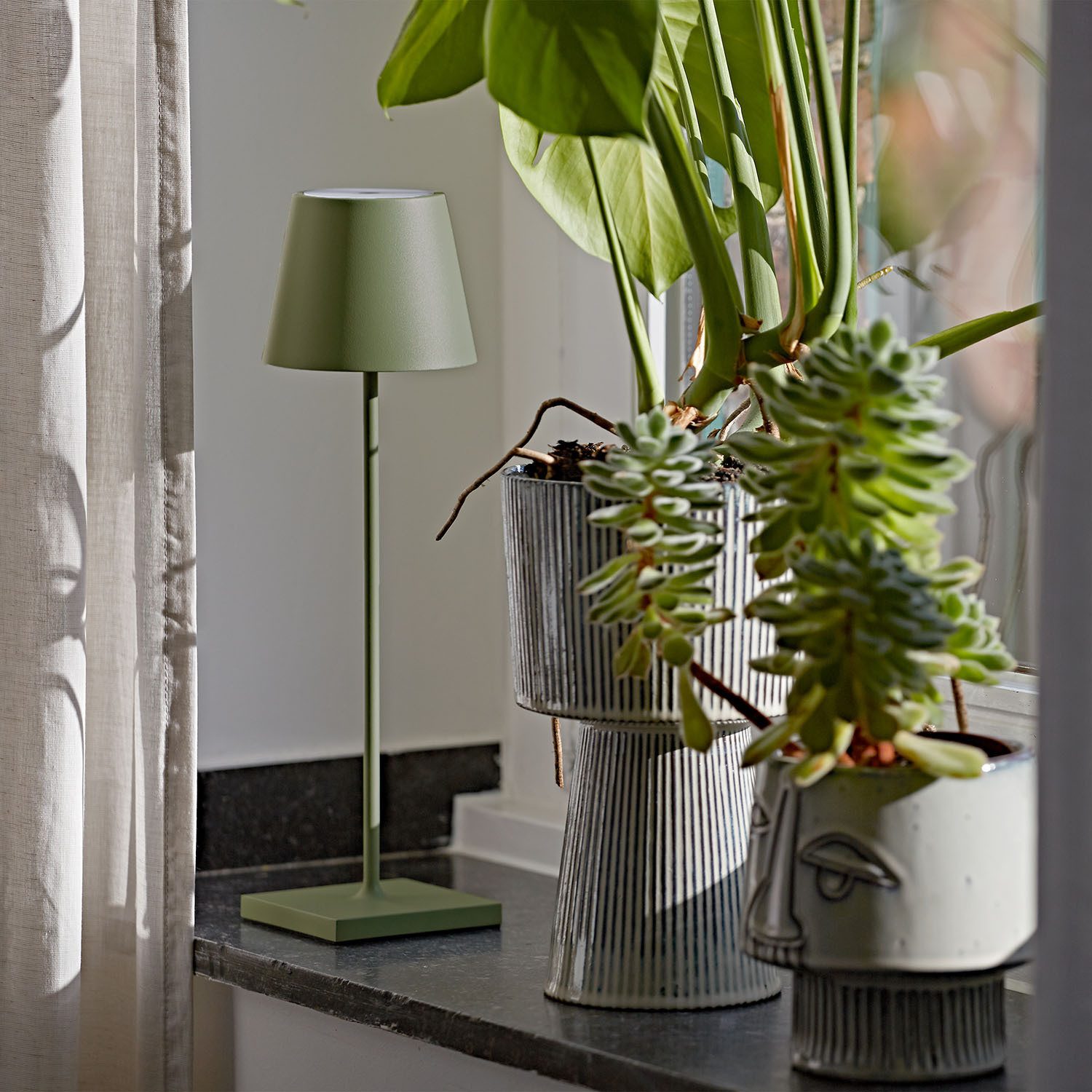 SIGOR LED Tischleuchte Akku-Tischleuchte, Dimmbar, LED fest integriert, War günstig online kaufen