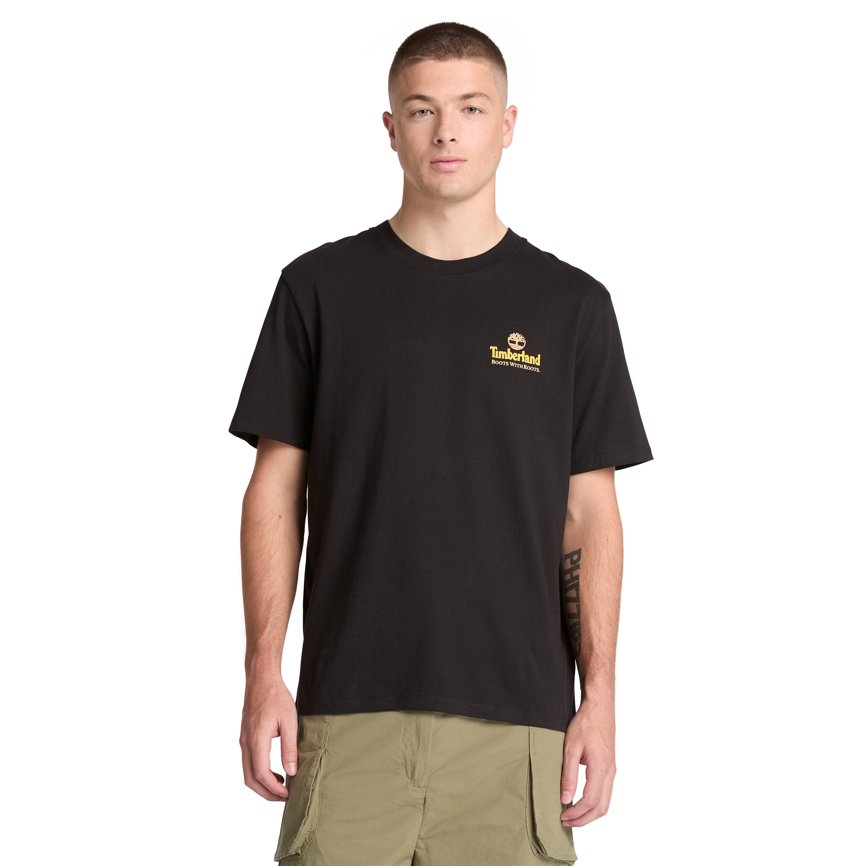 Timberland T-Shirt Illustrated Tree Logo Back Graphic für sportliche Aktivitäten, sportlicher Stil, Kurzarmdesign