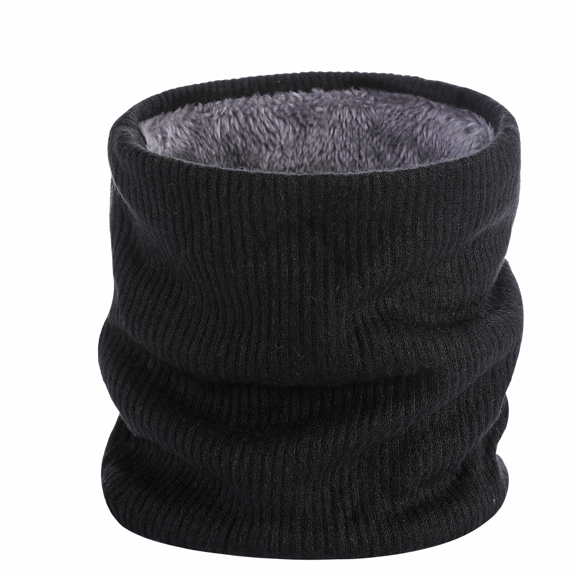 Cachito Multifunktionstuch Fleece Halswärmer Winter Winddicht Thermo Gestrickt Schlauchschal, Perfektes Weihnachts und Geburtstagsgeschenk für Herren Damen