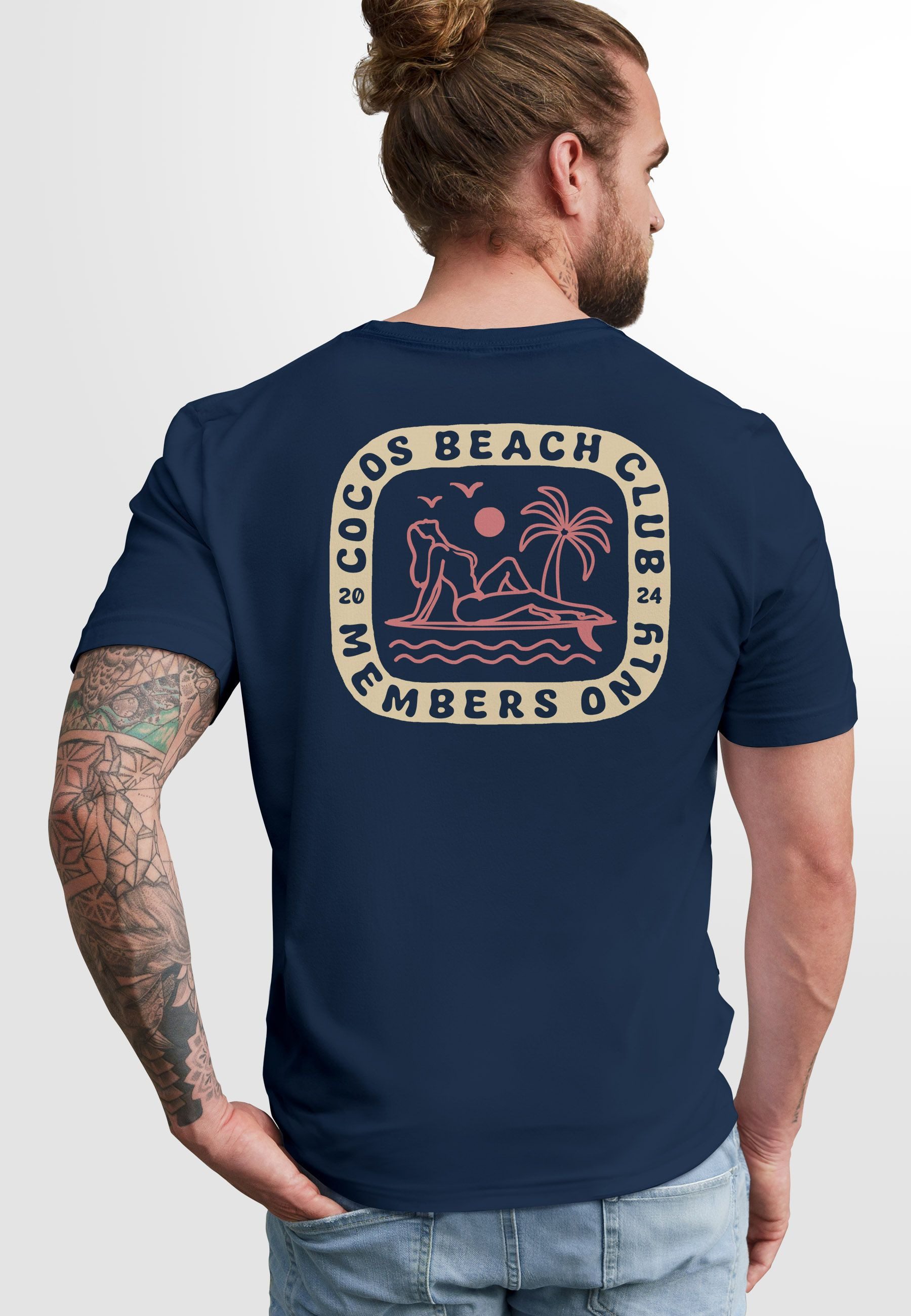 Neverless Print-Shirt Herren T-Shirt Backprint Sommer günstig online kaufen