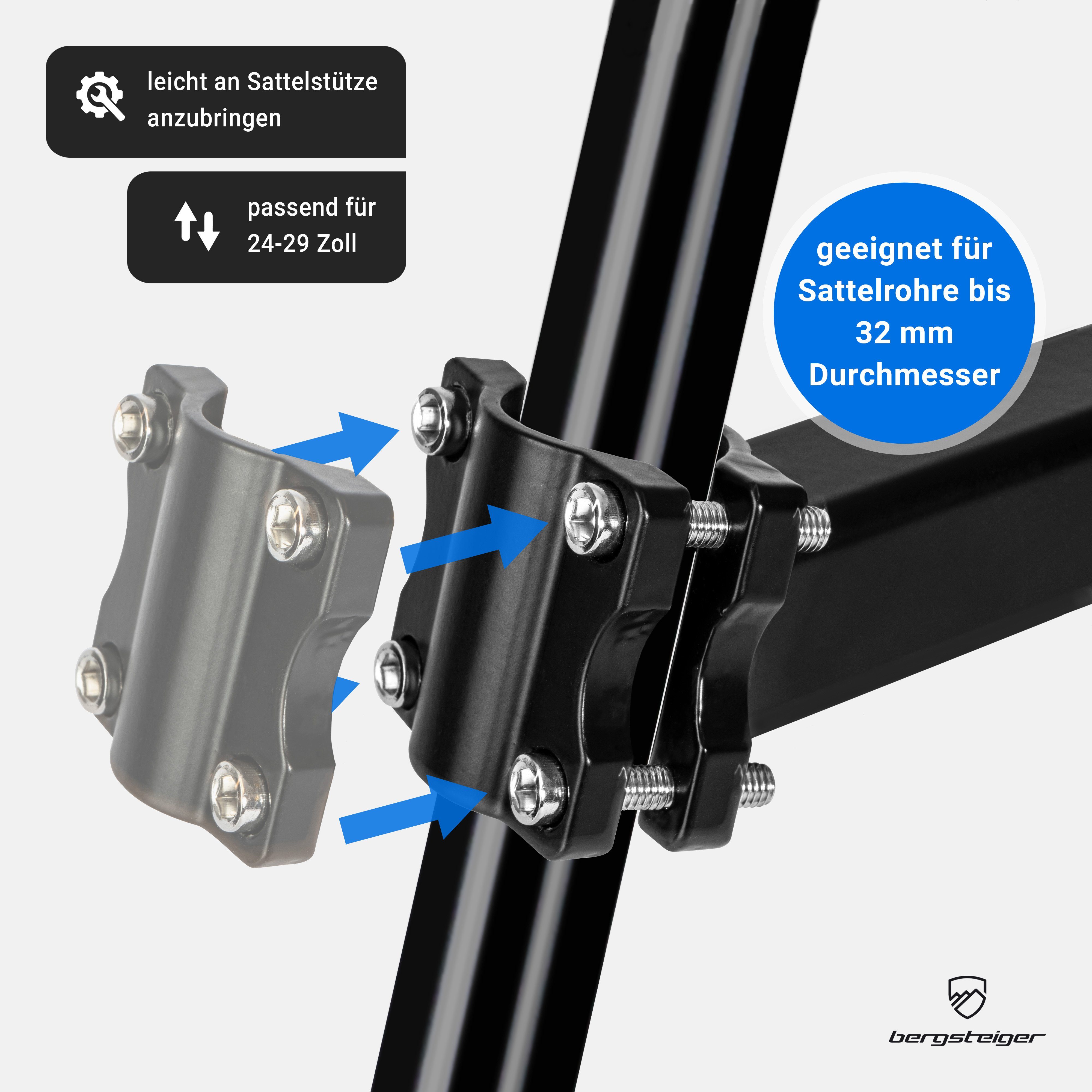 bergsteiger Fahrrad-Gepäckträger Fahrrad Gepäckträger hinten, geeignet für Mountainbike, E-Bike, uvm.