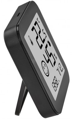 TFA Dostmann Raumthermometer Digitales Thermo-Hygrometer TFA 30.5054 Black & White Komfortzone