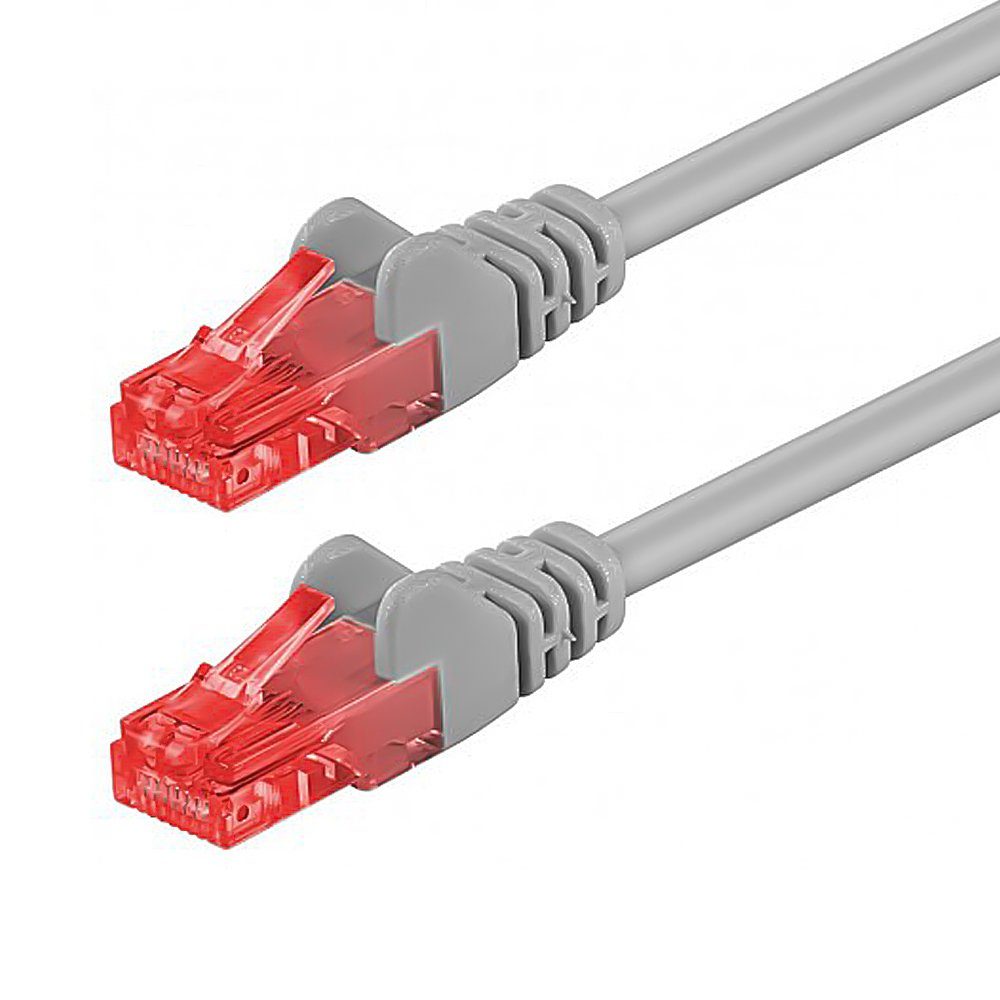 CONTRAER - »1m CAT6 Netzwerkkabel Patchkabel Ethernet Kabel Netzwerk LAN DSL  Kabel grau« Netzwerkkabel online kaufen | OTTO