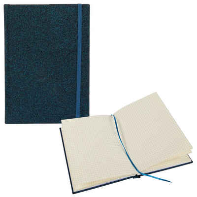 Idena Notizbuch »Notizbuch - Notebook - 192 Seiten - kariert - nachtblau Glitter«