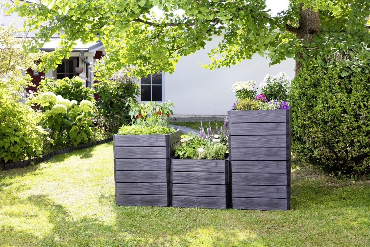 GARANTIA Hochbeet Garantia Hochbeet Ergo Quadro L 80 x 80 x 25 cm