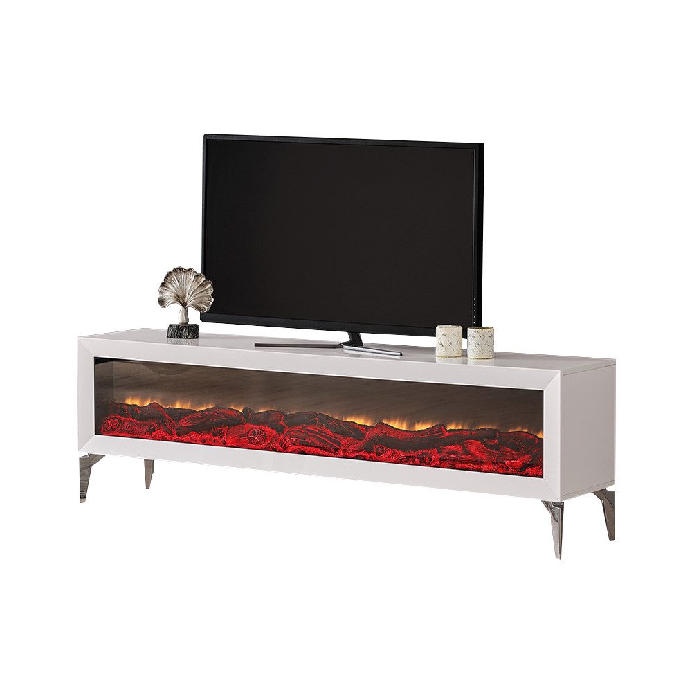JVmoebel Dekokamin Elektrokamin Media mit modernem Design und stilvollem Finish (1-St., TV Ständer), Made in Europa