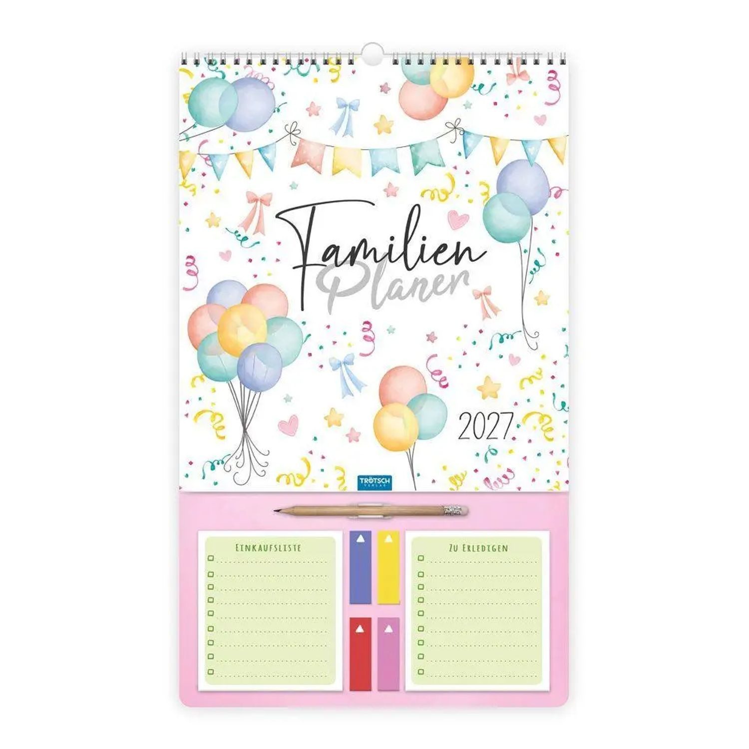 Trötsch Verlag Wandkalender TRÖTSCH - Familienkalender Der große Familienplaner 2027