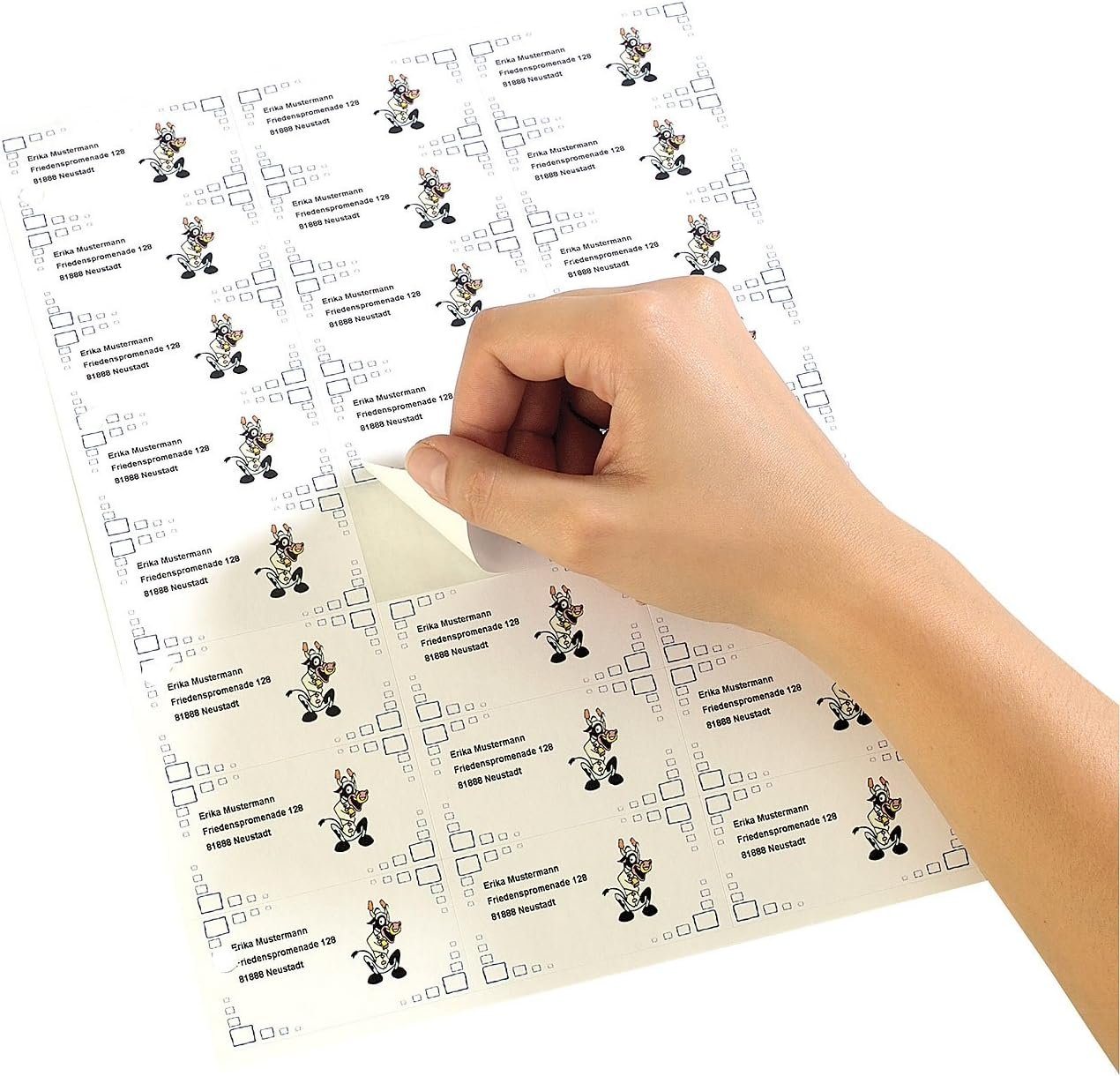 Thumbnail - Sattleford Etiketten 600 Adressetiketten 70x36 mm selbstklebend Etiketten Internetmarke A4