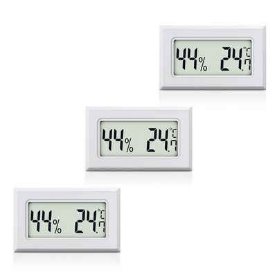 MAVORI Raumthermometer und Hygrometer innen mit sehr präzisen Messwerten, 3-tlg., Hygrometer mit Thermometer digital