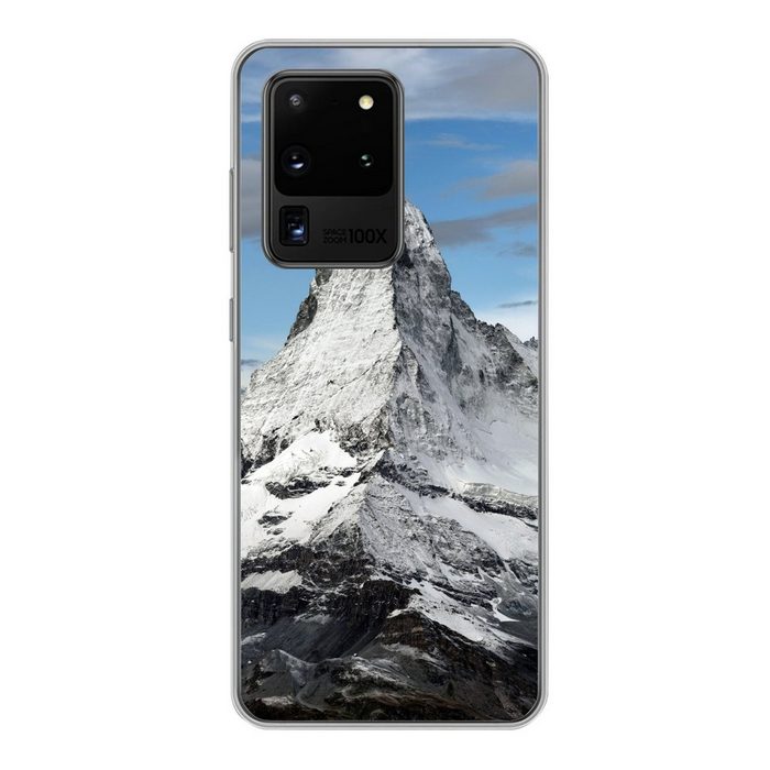 MuchoWow Handyhülle Wolken über dem Matterhorn in der Schweiz Phone Case Handyhülle Samsung Galaxy S20 Ultra Silikon Schutzhülle