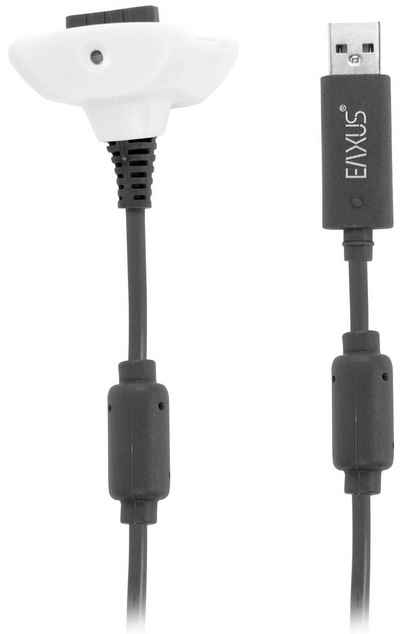EAXUS Ladekabel Play&Charge Kit für Xbox 360 Zubehor für Xbox Contoller (1 St., 1,4 Meter Akku Ladekabel für Controller)