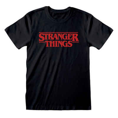Stranger things T-Shirt »Stranger Things T-Shirt Logo Black Neu Top«