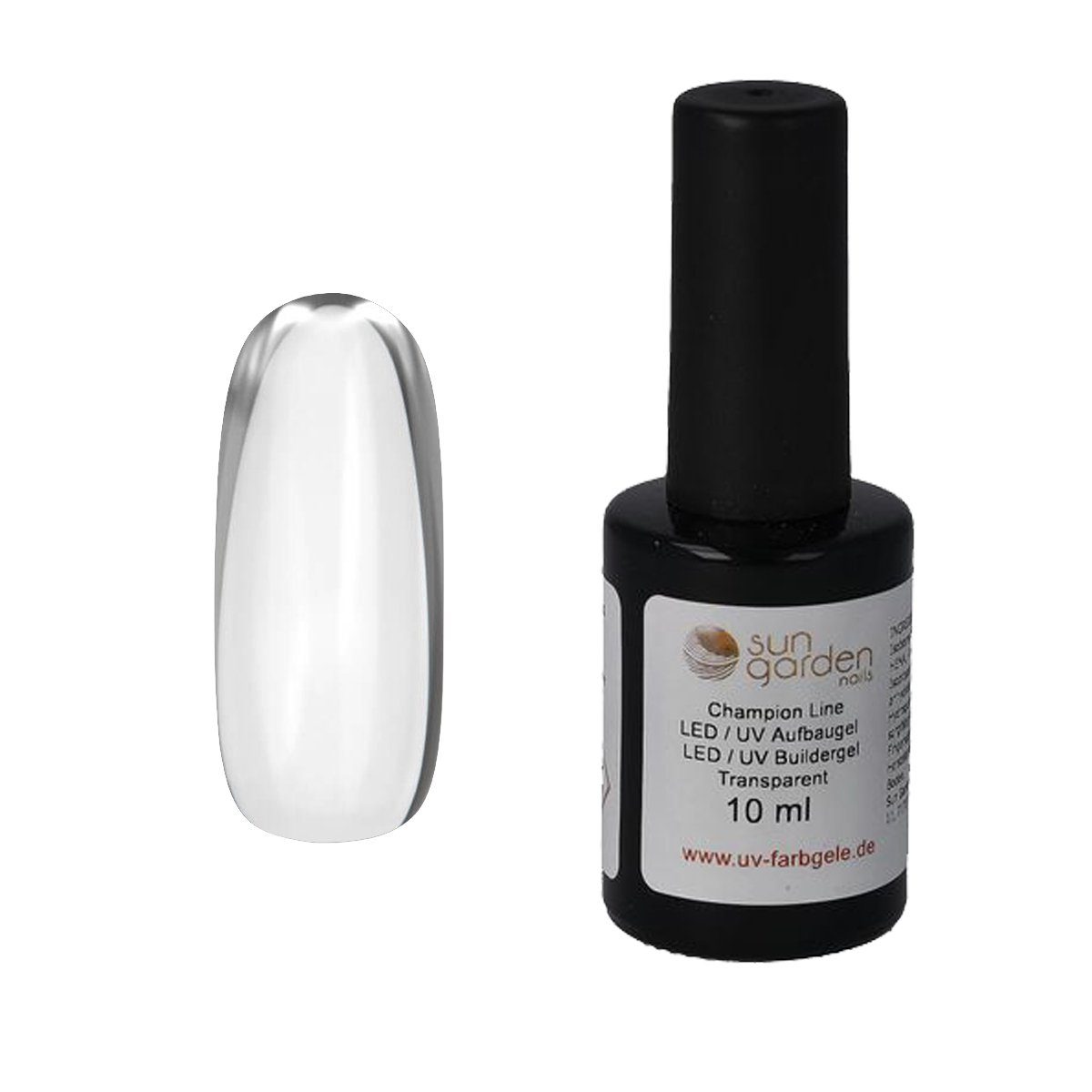 Sun Garden Nails UV-Gel 10 ml UV Aufbaugel Transparent - Pinselflasche